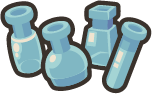 Containers for potions